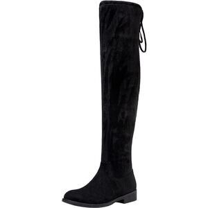 Vepose 998 Women Suede Over The Knee Boots Thigh High Flat Heel Boots